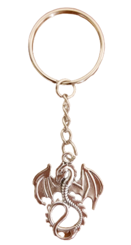 Close up - silver dragon pendant