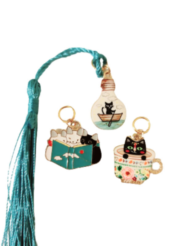 Close up of tassel and pendant combo