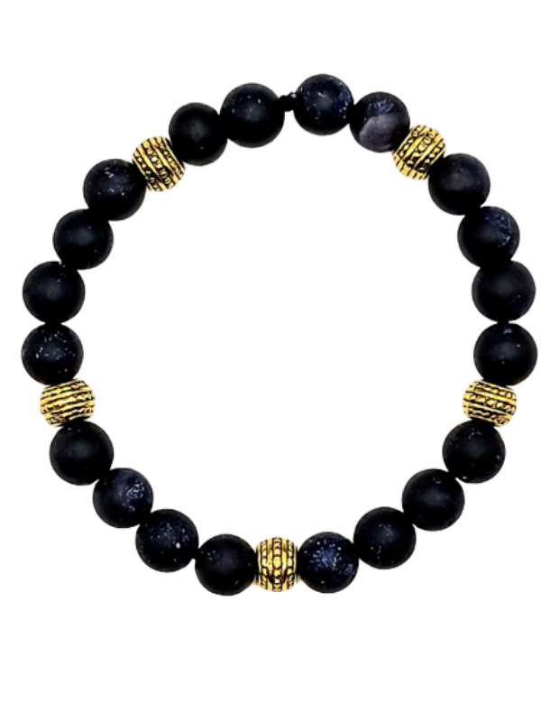 Close up - blue sandstone beads