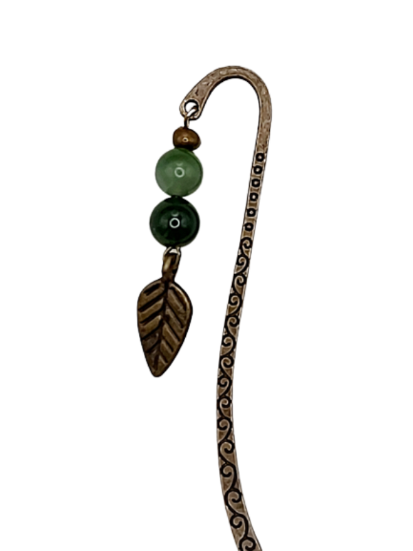 Close up - beads and leaf pendant