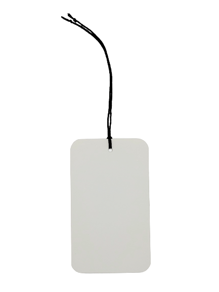 Tag - White Semi-Gloss Paper (4 String Colour Options)